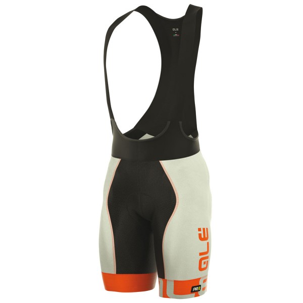 2017 Ale Graphics PRR Arcobaleno Kurz Trägerhose Grau Orange Radtrikot Kaufen