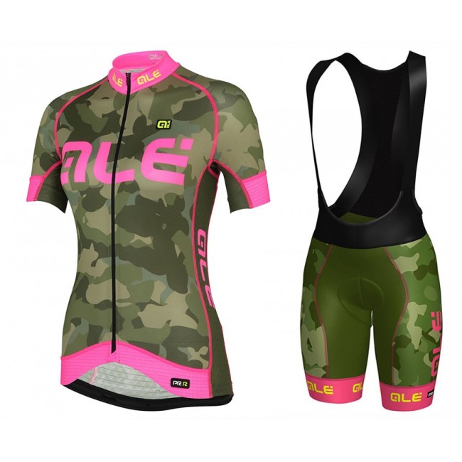 2017 Damen Ale Graphics PRR Camo Grün-Rose Fahrradbekleidung Satz Radtrikot Kurzarm+Kurz Trägerhose Radtrikot Kaufen 2017 Damen Ale Graphics PRR Camo Grün-Rose Fahrradbekleidung Satz Radtrikot Kurzarm+Kurz Trägerhose Radtrikot Kaufen