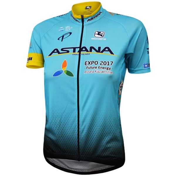 Astana Pro Team 2017 Damen Radtrikot Kurzarm Radtrikot Kaufen