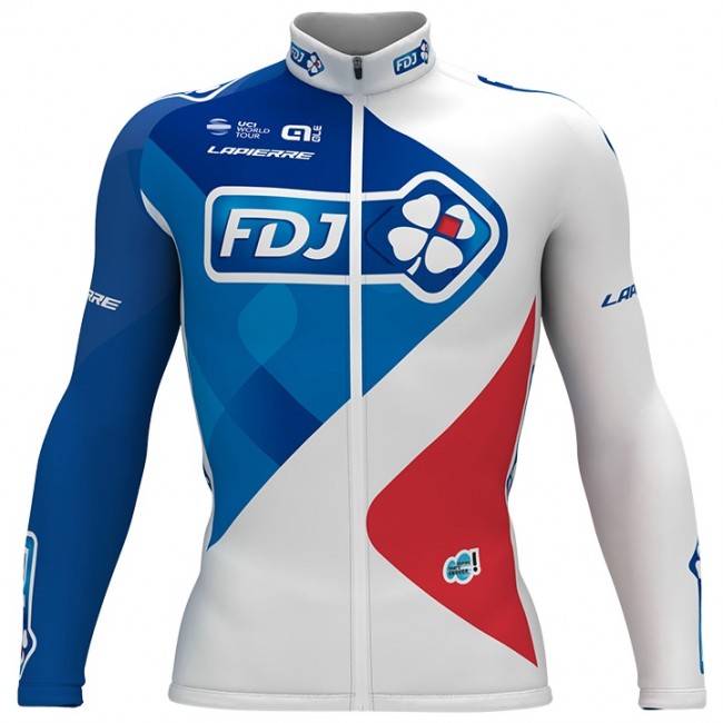 FDJ Pro 2017 Weiß Radtrikot Langarm Radtrikot Kaufen FDJ Pro 2017 Weiß Radtrikot Langarm Radtrikot Kaufen