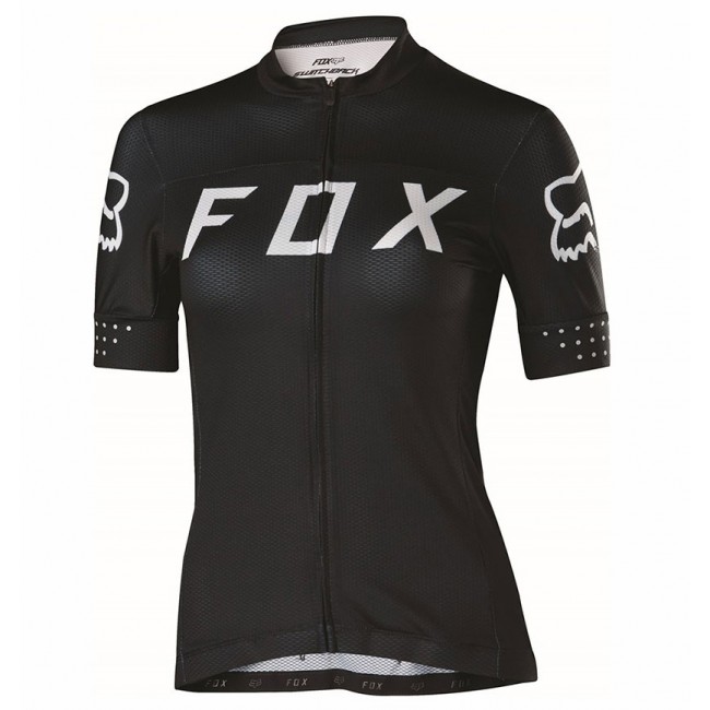 2017 Team FOX Damen Schwarz Weiß Radtrikot Kurzarm Radtrikot Kaufen 2017 Team FOX Damen Schwarz Weiß Radtrikot Kurzarm Radtrikot Kaufen