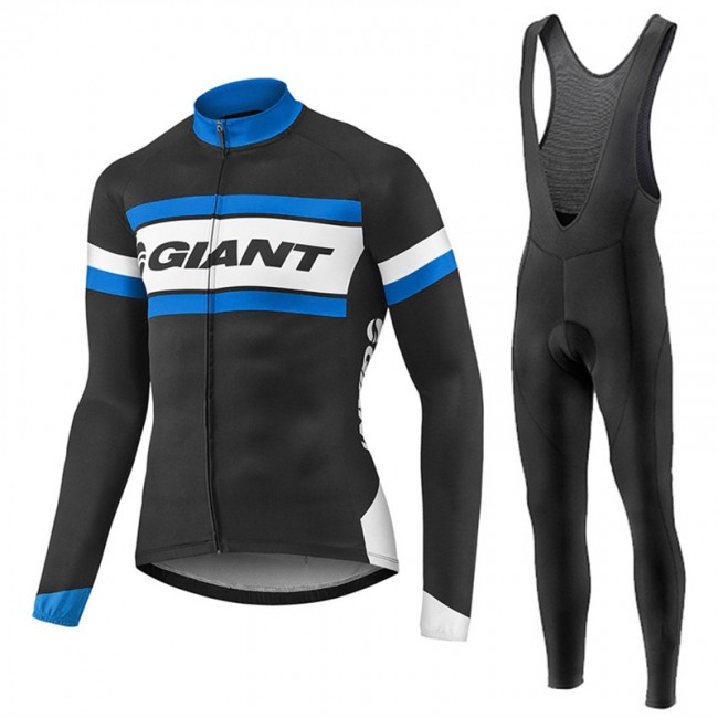 2017 Giant Blau Schwarz Fahrradbekleidung Satz Radtrikot Langarm+Lang Trägerhose Radtrikot Kaufen 2017 Giant Blau Schwarz Fahrradbekleidung Satz Radtrikot Langarm+Lang Trägerhose Radtrikot Kaufen