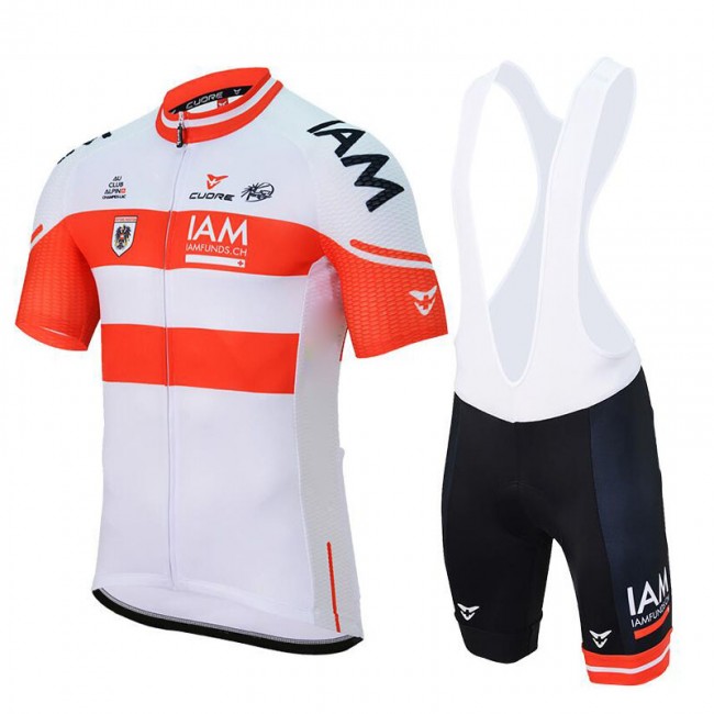 IAM 2017 Austrian Champion Fahrradbekleidung Satz Radtrikot Kurzarm+Kurz Trägerhose Radtrikot Kaufen IAM 2017 Austrian Champion Fahrradbekleidung Satz Radtrikot Kurzarm+Kurz Trägerhose Radtrikot Kaufen