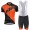 2017 KTM Fahrradbekleidung Satz Radtrikot Kurzarm+Kurz Trägerhose orange Schwarz Radtrikot Kaufen