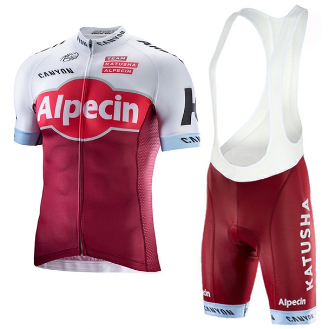 KATUSHA Alpecin Pro 2017 Fahrradbekleidung Satz Radtrikot Kurzarm+Kurz Trägerhose Radtrikot Kaufen KATUSHA Alpecin Pro 2017 Fahrradbekleidung Satz Radtrikot Kurzarm+Kurz Trägerhose Radtrikot Kaufen