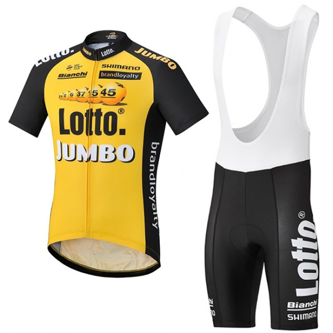 2017 LOTTO JUMBO Fahrradbekleidung Satz Radtrikot Kurzarm+Kurz Trägerhose Radtrikot Kaufen 2017 LOTTO JUMBO Fahrradbekleidung Satz Radtrikot Kurzarm+Kurz Trägerhose Radtrikot Kaufen