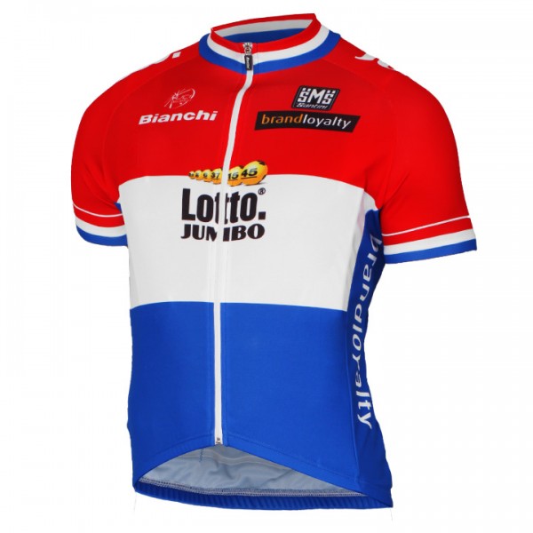 2017 LOTTO JUMBO Netherlands Radtrikot Kurzarm Radtrikot Kaufen