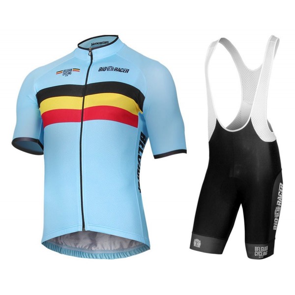 2017 Belgique National Team Fahrradbekleidung Satz Radtrikot Kurzarm+Kurz Trägerhose Radtrikot Kaufen