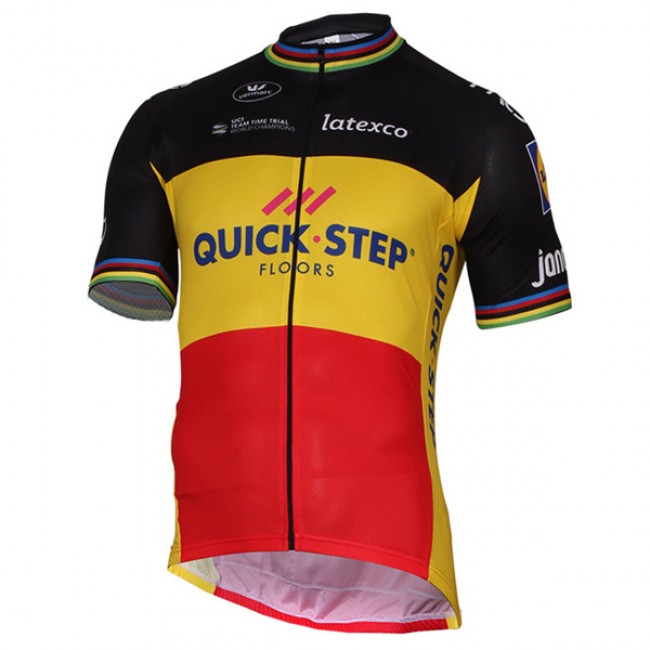 Quick Step Floors 2017 Schwarz Gelb Radtrikot Kurzarm Radtrikot Kaufen Quick Step Floors 2017 Schwarz Gelb Radtrikot Kurzarm Radtrikot Kaufen