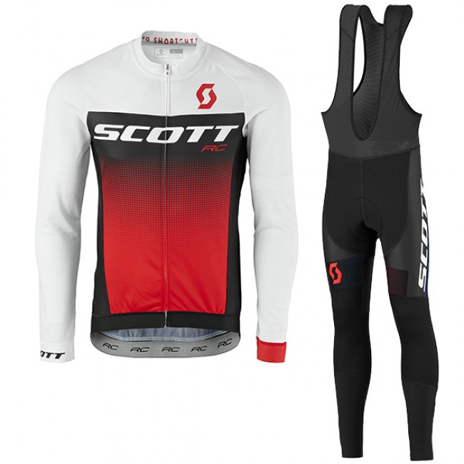2017 Scott Rc Weiß Schwarz Rot Fahrradbekleidung Satz Radtrikot Langarm+Lang Trägerhose Radtrikot Kaufen 2017 Scott Rc Weiß Schwarz Rot Fahrradbekleidung Satz Radtrikot Langarm+Lang Trägerhose Radtrikot Kaufen