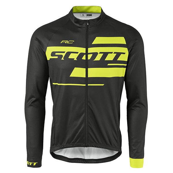 2017 Scott Rc Schwarz-Gelb Radtrikot Langarm Radtrikot Kaufen
