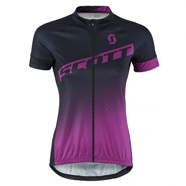 2017 Scott Damen Schwarz violett Radtrikot Kurzarm Radtrikot Kaufen 2017 Scott Damen Schwarz violett Radtrikot Kurzarm Radtrikot Kaufen