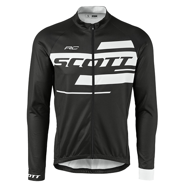2017 Scott Rc Schwarz-Weiß Radtrikot Langarm Radtrikot Kaufen
