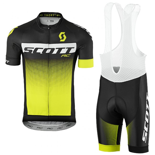 2017 Scott Rc Schwarz Weiß Gelb Fahrradbekleidung Satz Radtrikot Kurzarm+Kurz Trägerhose Radtrikot Kaufen 2017 Scott Rc Schwarz Weiß Gelb Fahrradbekleidung Satz Radtrikot Kurzarm+Kurz Trägerhose Radtrikot Kaufen