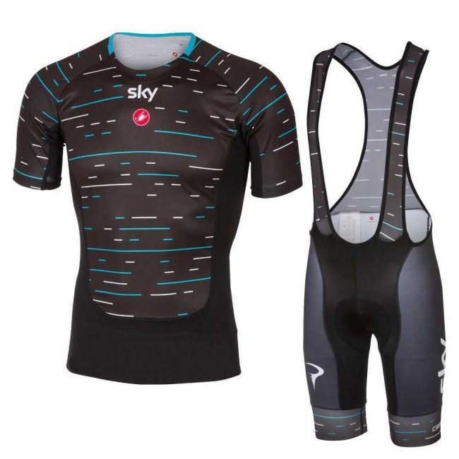 Sky Pro 2017 Prosecco Fahrradbekleidung Satz Radtrikot Kurzarm+Kurz Trägerhose Schwarz Radtrikot Kaufen Sky Pro 2017 Prosecco Fahrradbekleidung Satz Radtrikot Kurzarm+Kurz Trägerhose Schwarz Radtrikot Kaufen