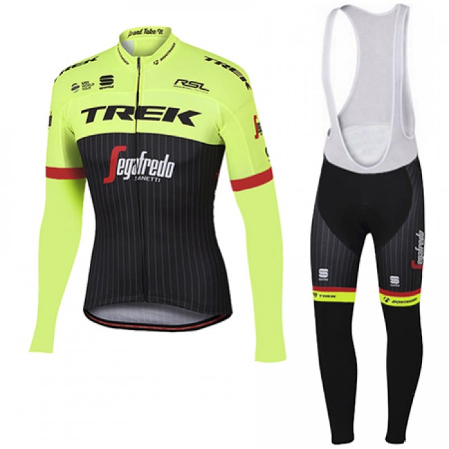 Trek Segafredo Pro 2017 Gelb Fahrradbekleidung Satz Radtrikot Langarm+Lang Trägerhose Radtrikot Kaufen Trek Segafredo Pro 2017 Gelb Fahrradbekleidung Satz Radtrikot Langarm+Lang Trägerhose Radtrikot Kaufen