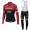 Trek Segafredo Pro 2017 Rot Fahrradbekleidung Satz Radtrikot Langarm+Lang Trägerhose Radtrikot Kaufen