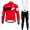 Wilier 2017 Pro Team Rot Fahrradbekleidung Satz Radtrikot Langarm+Lang Trägerhose Radtrikot Kaufen