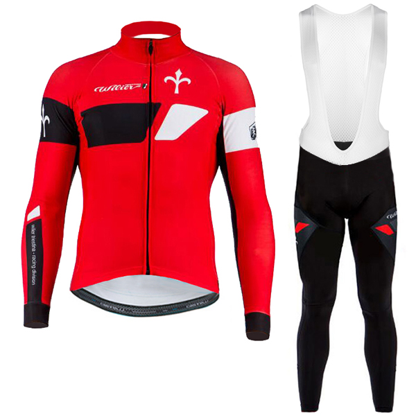 Wilier 2017 Pro Team Rot Fahrradbekleidung Satz Radtrikot Langarm+Lang Trägerhose Radtrikot Kaufen
